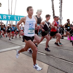 start of a road race