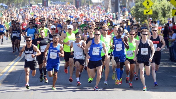 runners in a fast 5K