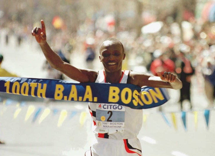 100th Boston Marathon men's winner