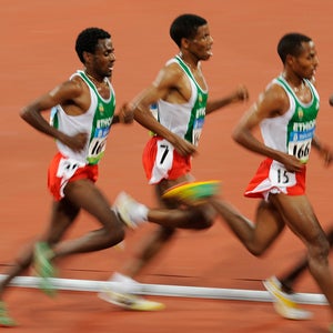 elite runner forward lean