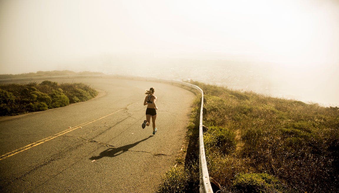 Runner running for exercise in San Francisco.