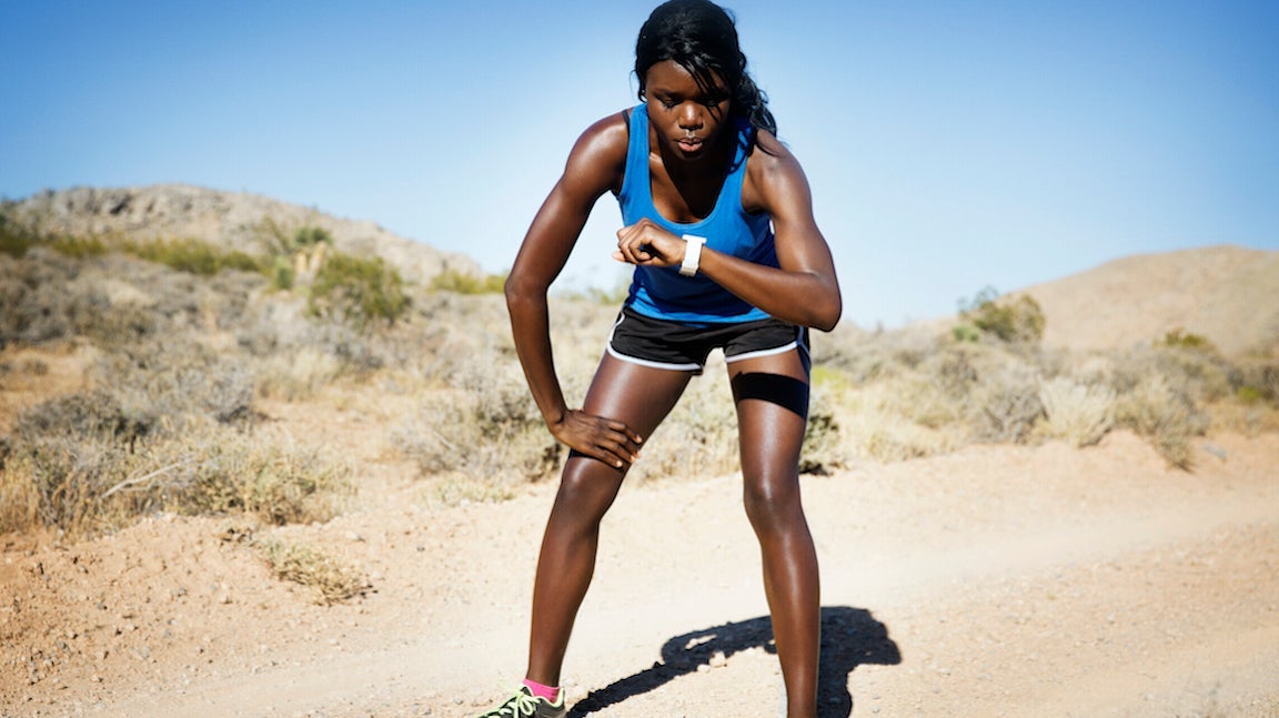 woman runner running