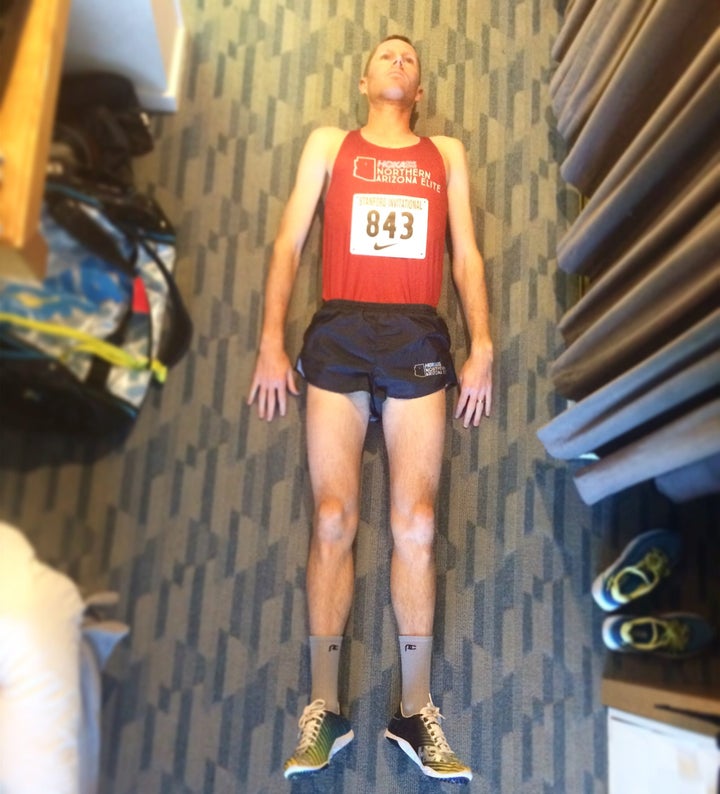 Ben Bruce pre-race ritual