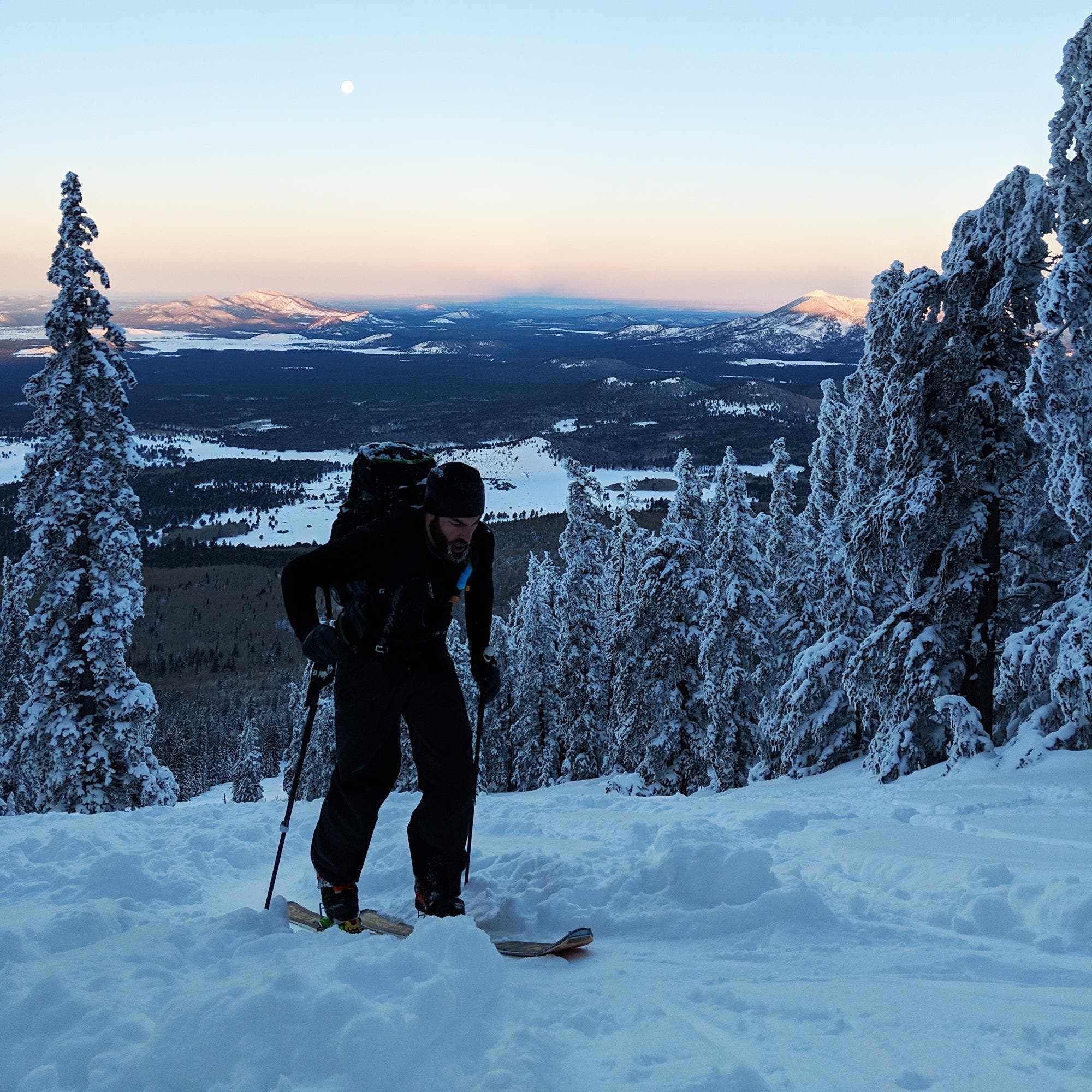 powering uphill skimo