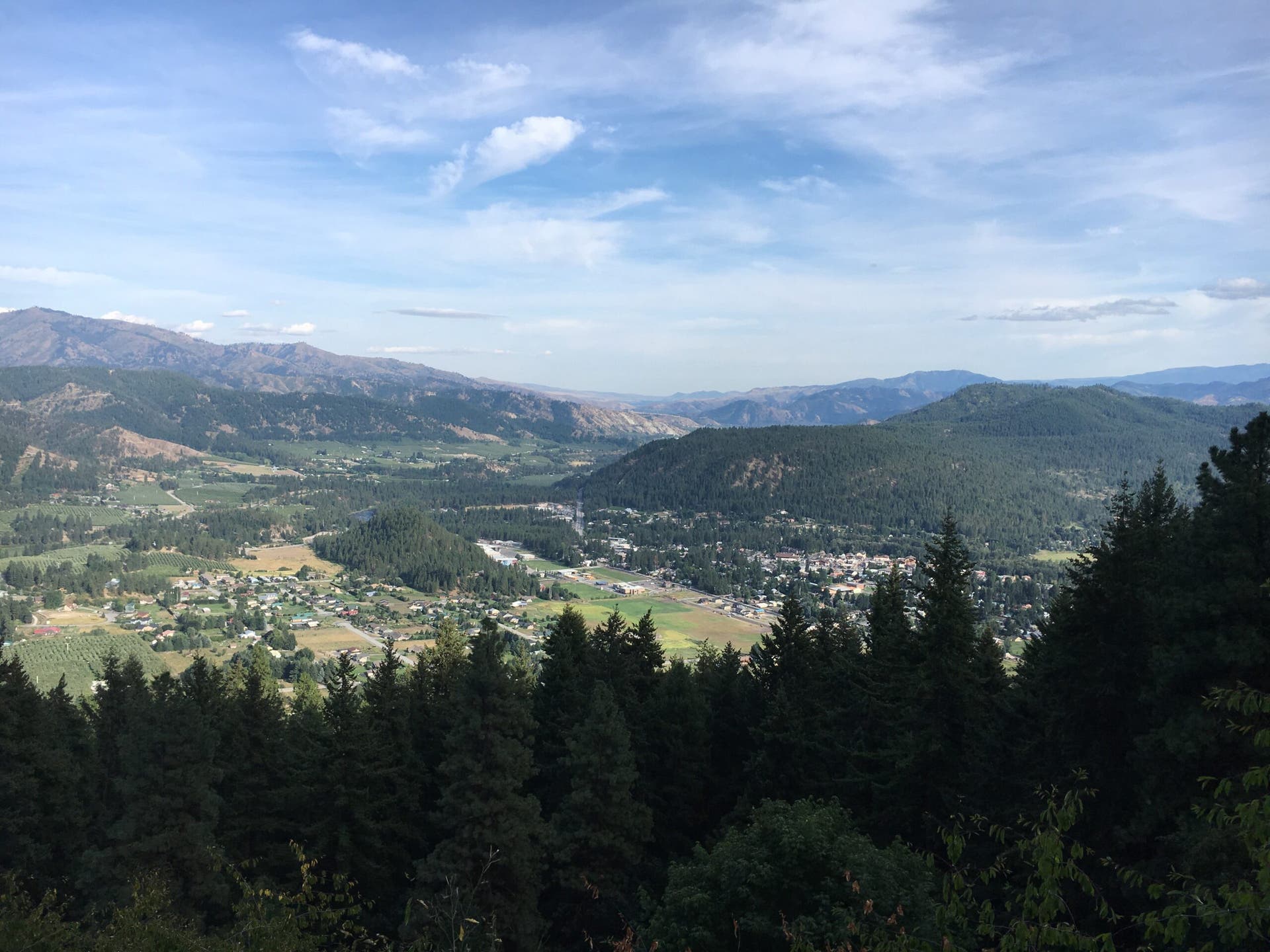 Leavenworth from the mountains
