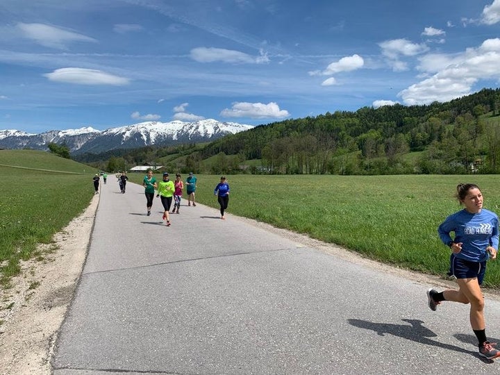 Running in the Alps, Pyhrn, Austria