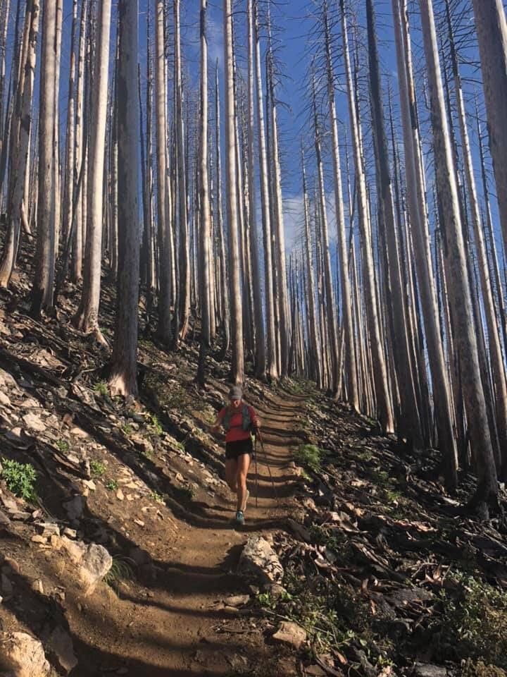 Daneille soloing the Pacific Crest Trail (PCT) to try for the FKT