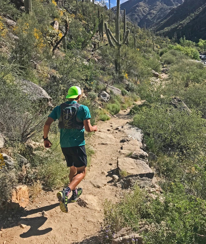 Kris Mendoza with the Ultimate Direction Jurek FKT 2.0 Vest