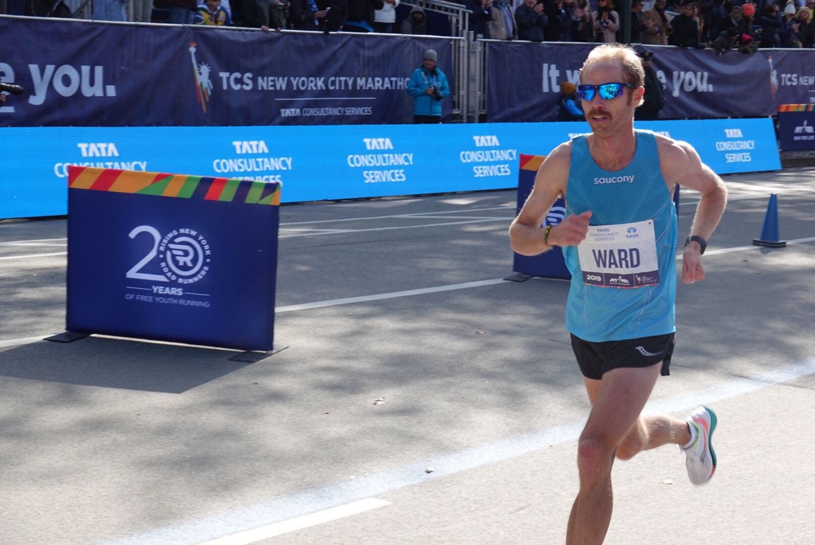 Jared Ward, top American in the 2019 New York City Marathon