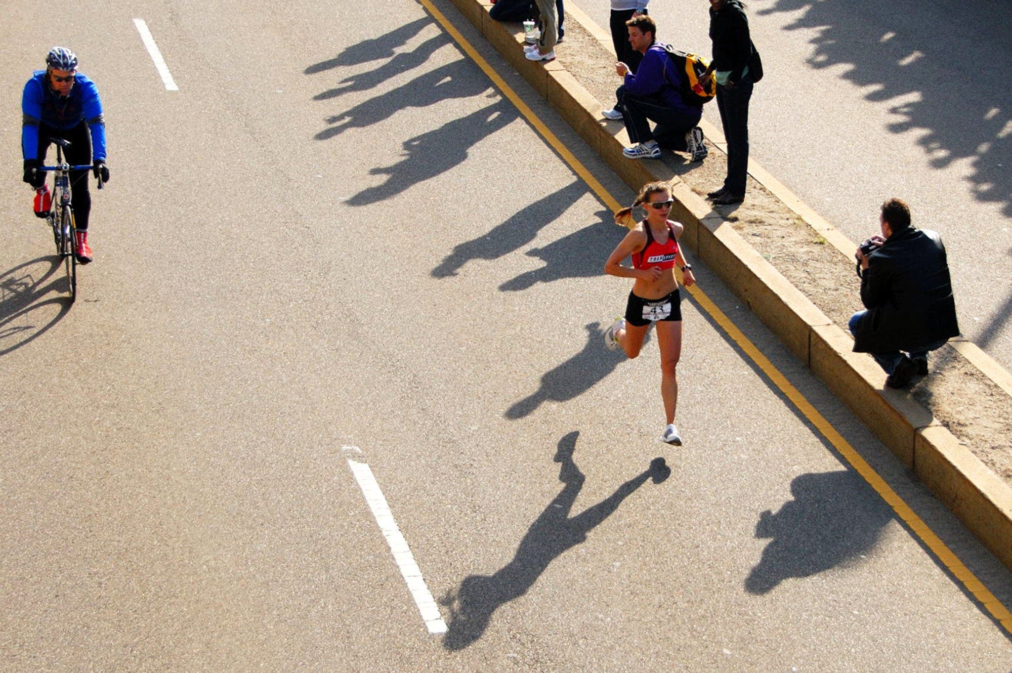 Magda Lewy-Boulet leading the 2008 Trials in Boston
