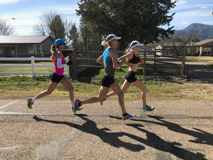 Stephanie Bruce, Kellyn Taylor, Alice Wright NAZ Elite women 