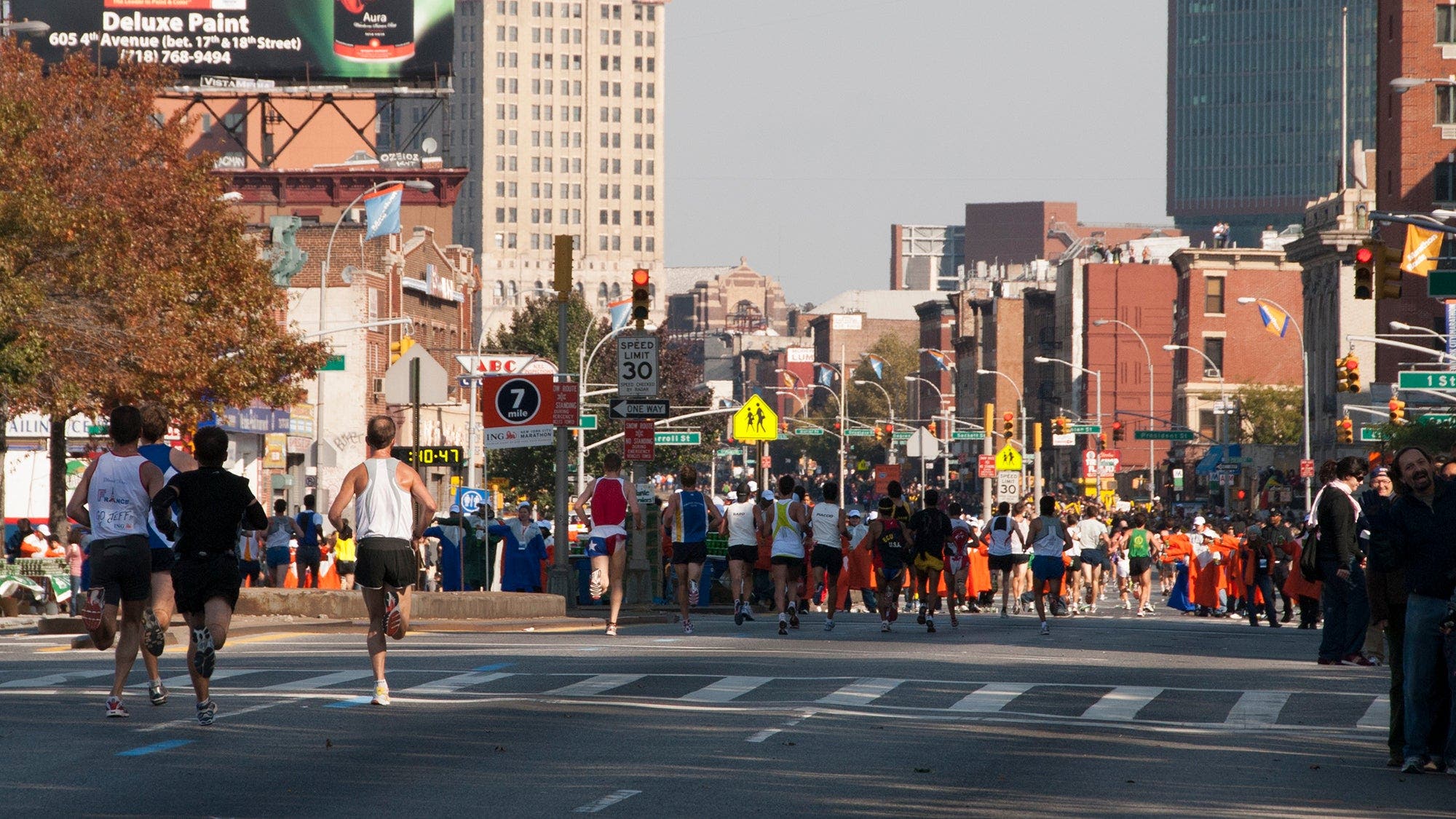 New York City Marathon Mile 7