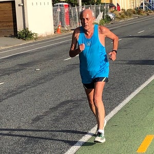 Roger Robinson racing virtually at 80