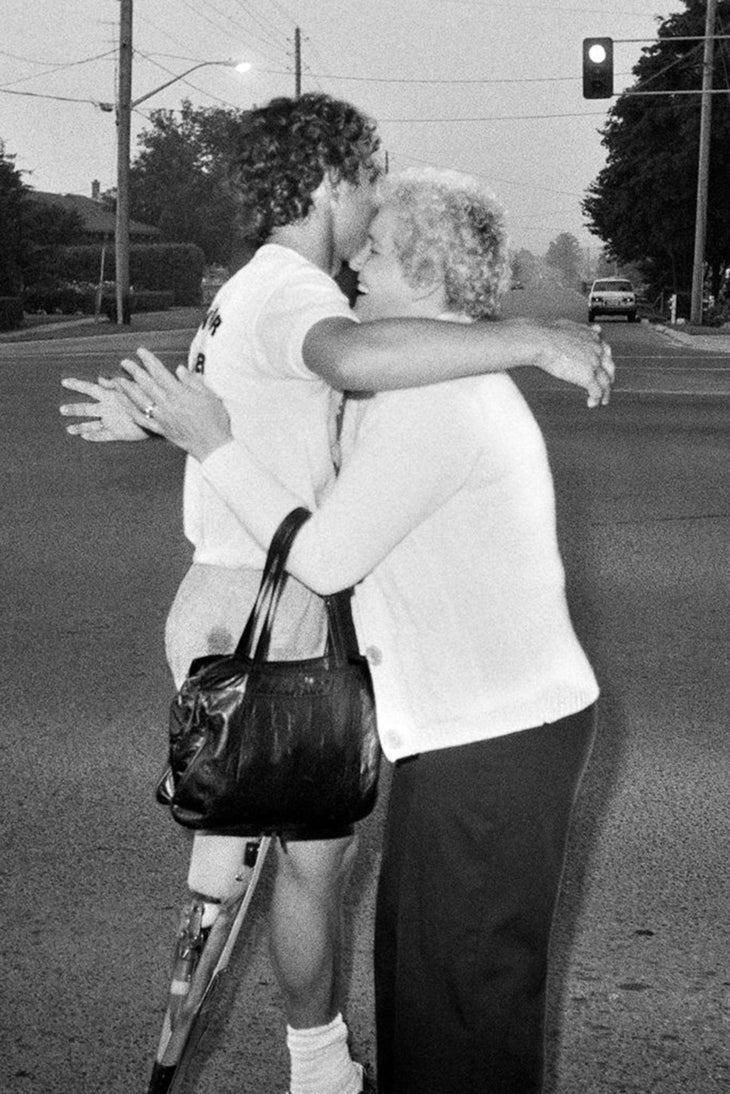 Terry Fox and mother