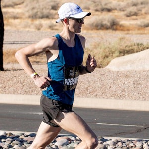 Ben Preisner racing in the marathon project.