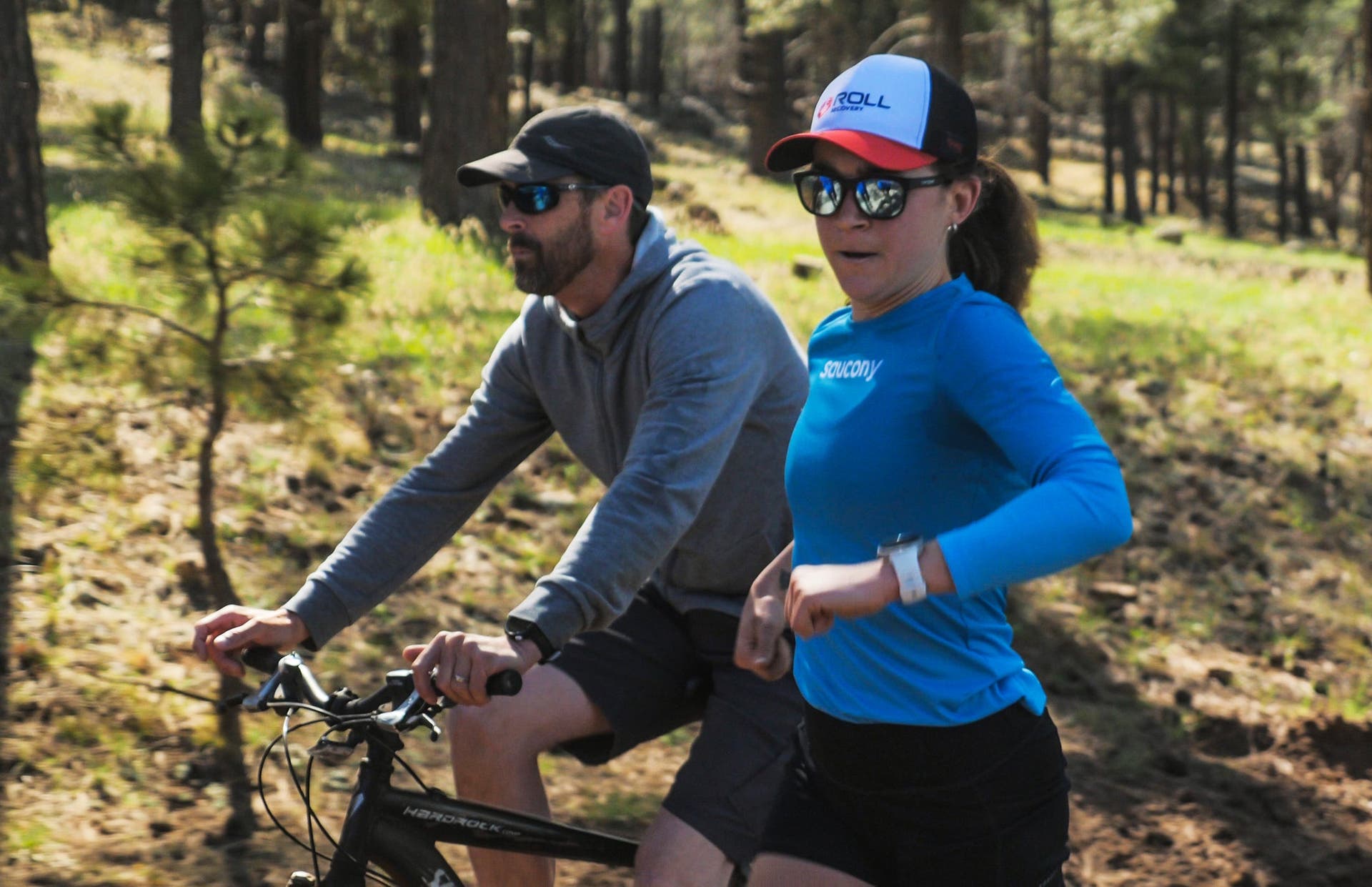 Tim Broe coaching on bike