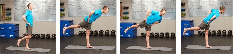 tippy twist hip balance exercise