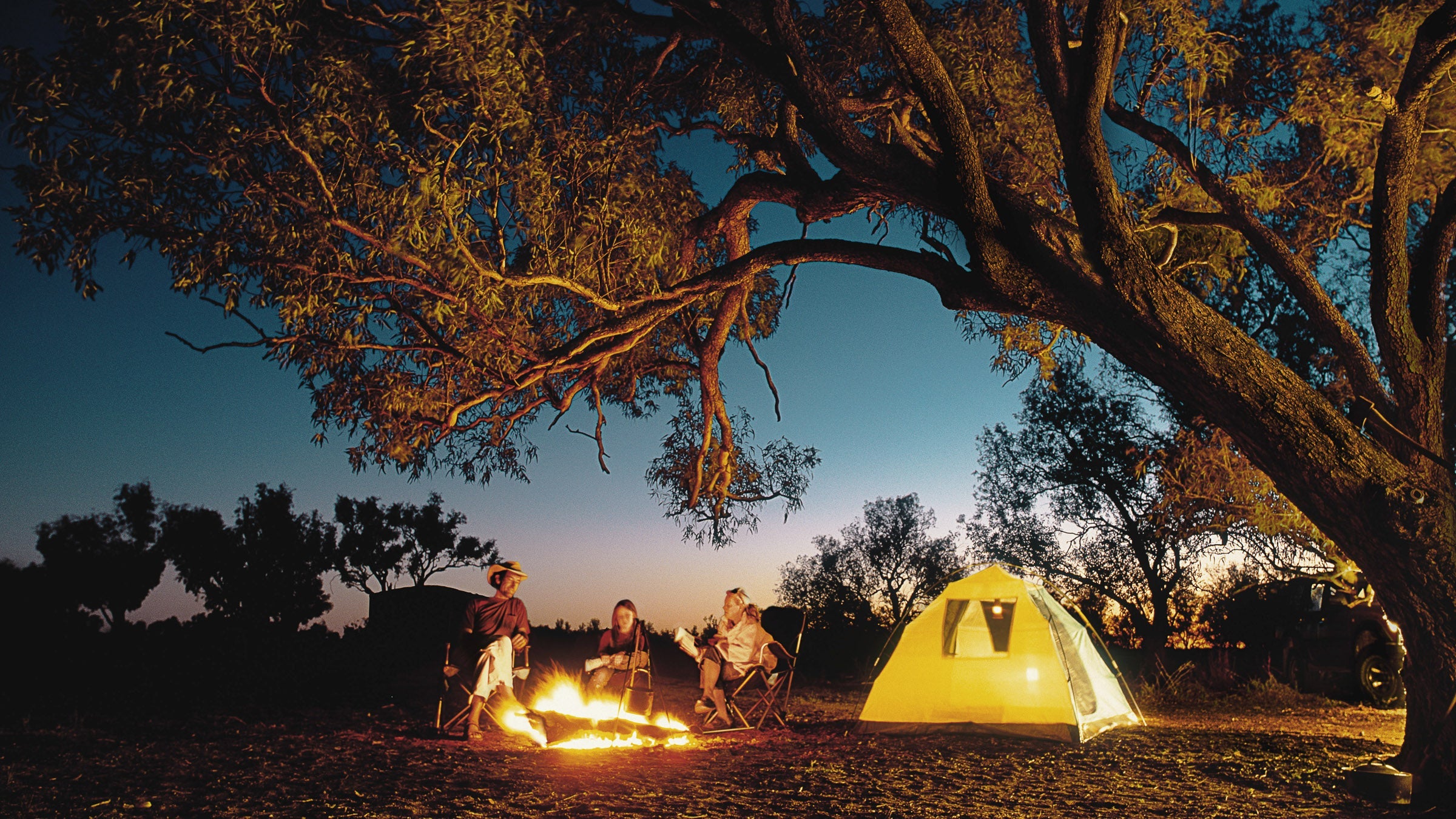 Try camping and trail running together