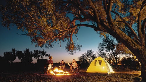 Try camping and trail running together