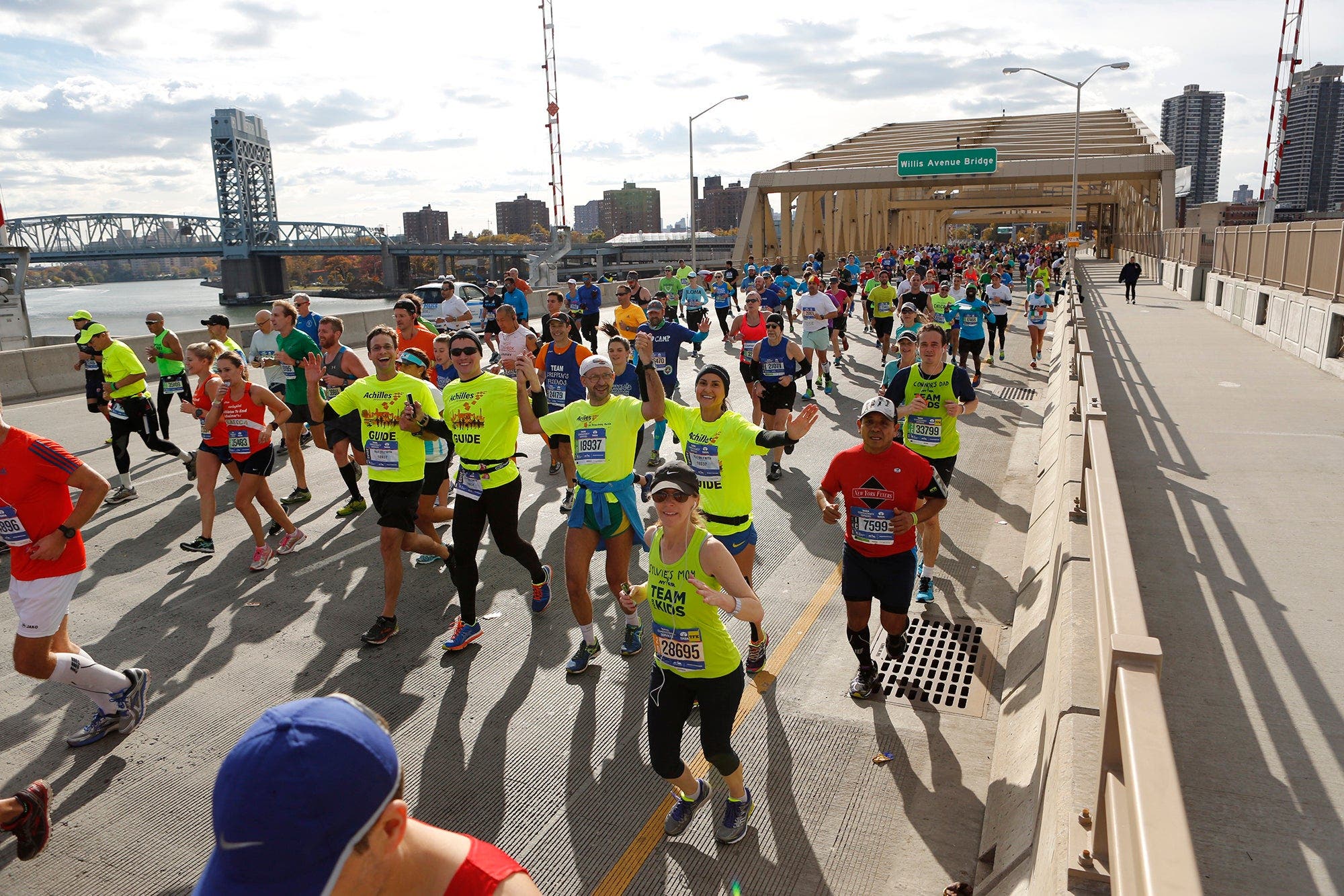 Willis Avenue Bridge New York City Marathon pack