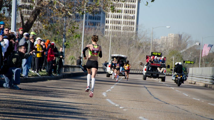 Amy Cragg in 4th, Olympic Marathon Trials Houston 2012