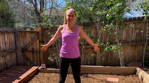 arm swing warm up for shoulders