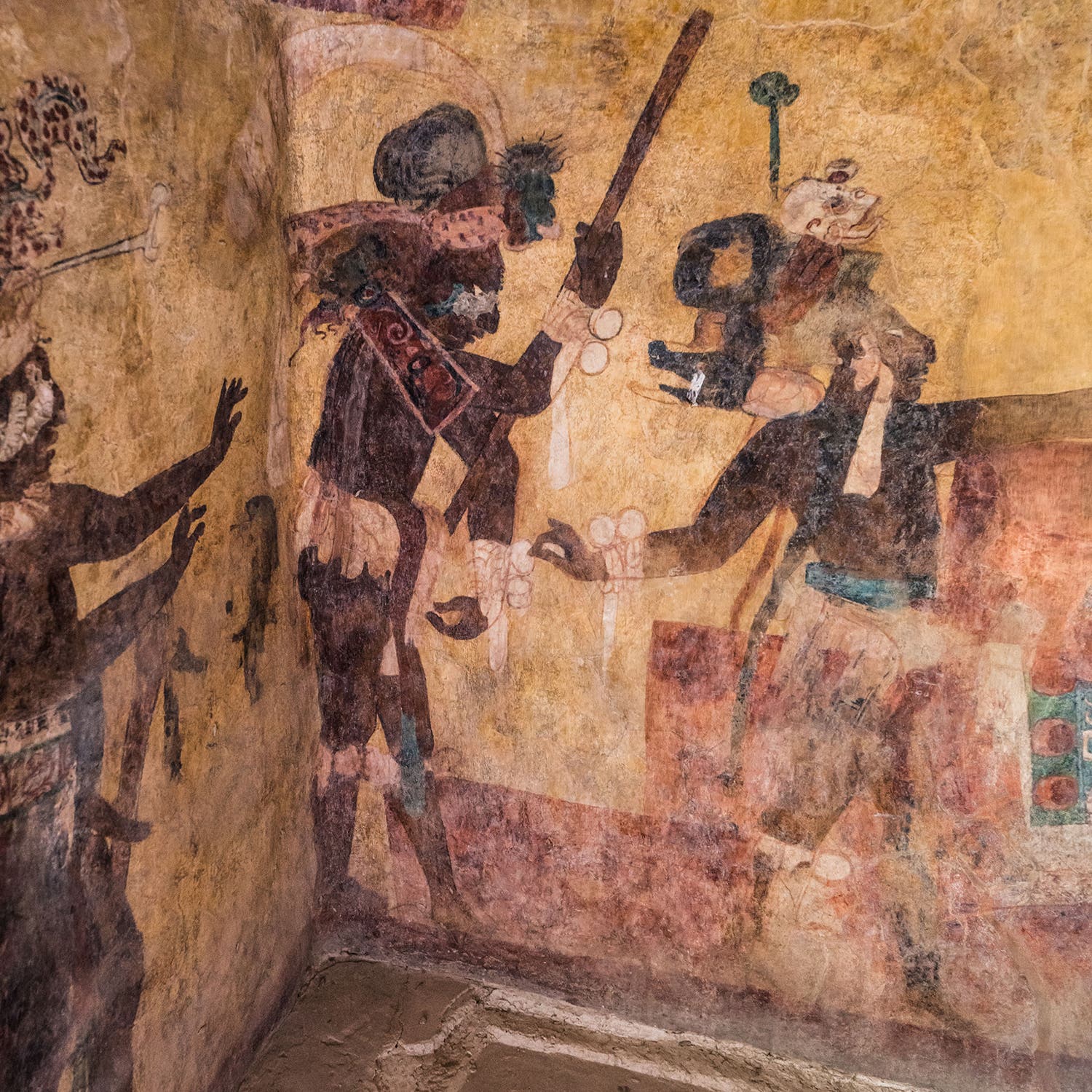 Frescos in Bonampak’s Temple of the Murals
