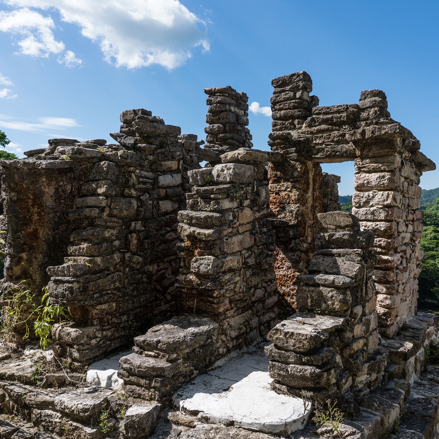 Remnants of Temple VII in Bonampak