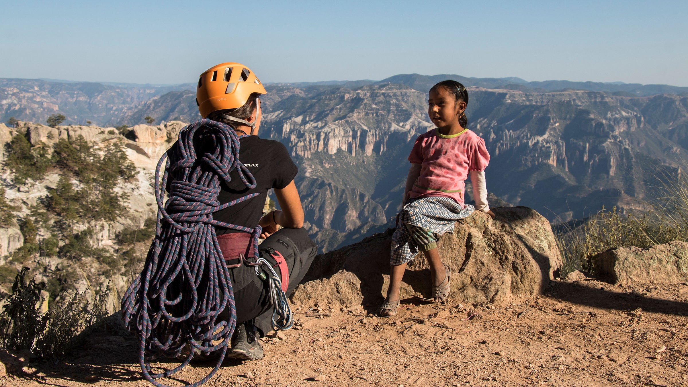 A guide at Copper Canyon