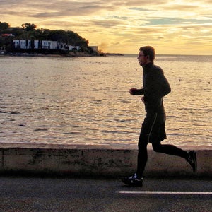 Taking it easy during the taper at the end of marathon training.