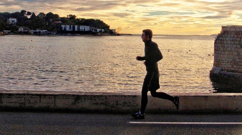 Taking it easy during the taper at the end of marathon training.