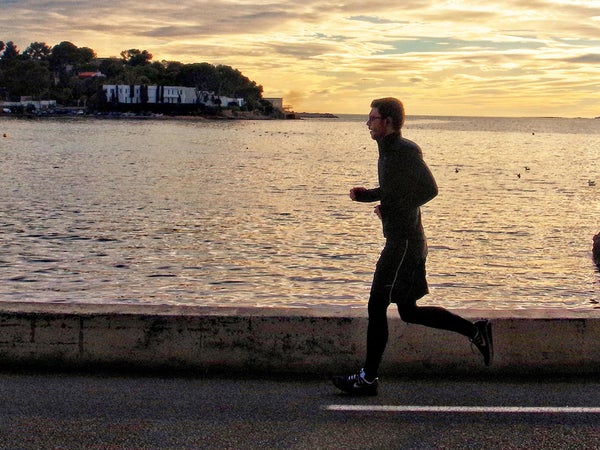 Taking it easy during the taper at the end of marathon training.