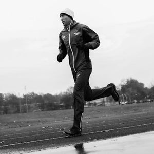Dathan Ritzenhein training on a track