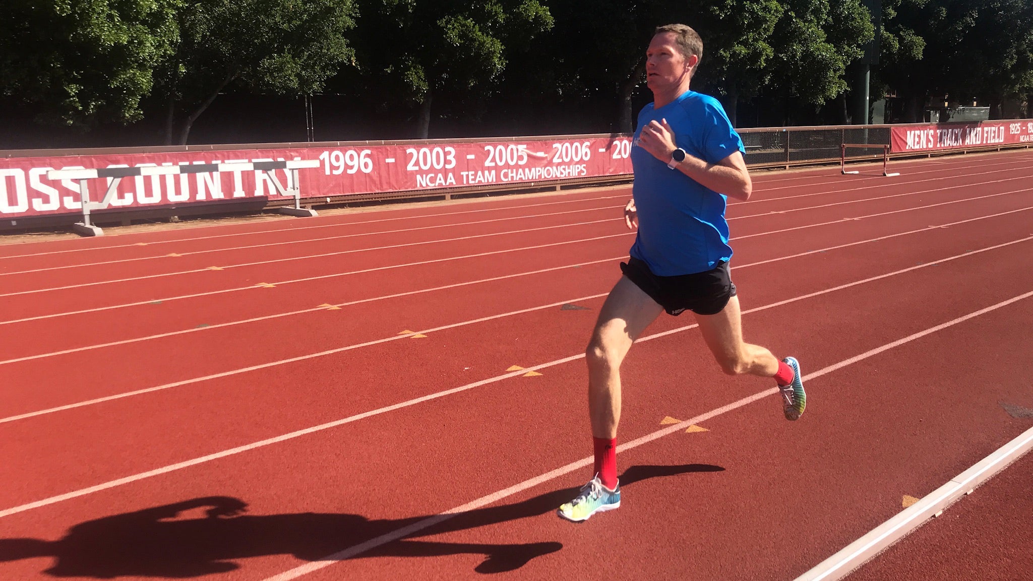 Ben Bruce training on track