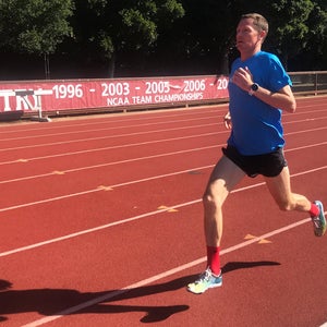 Ben Bruce training on track