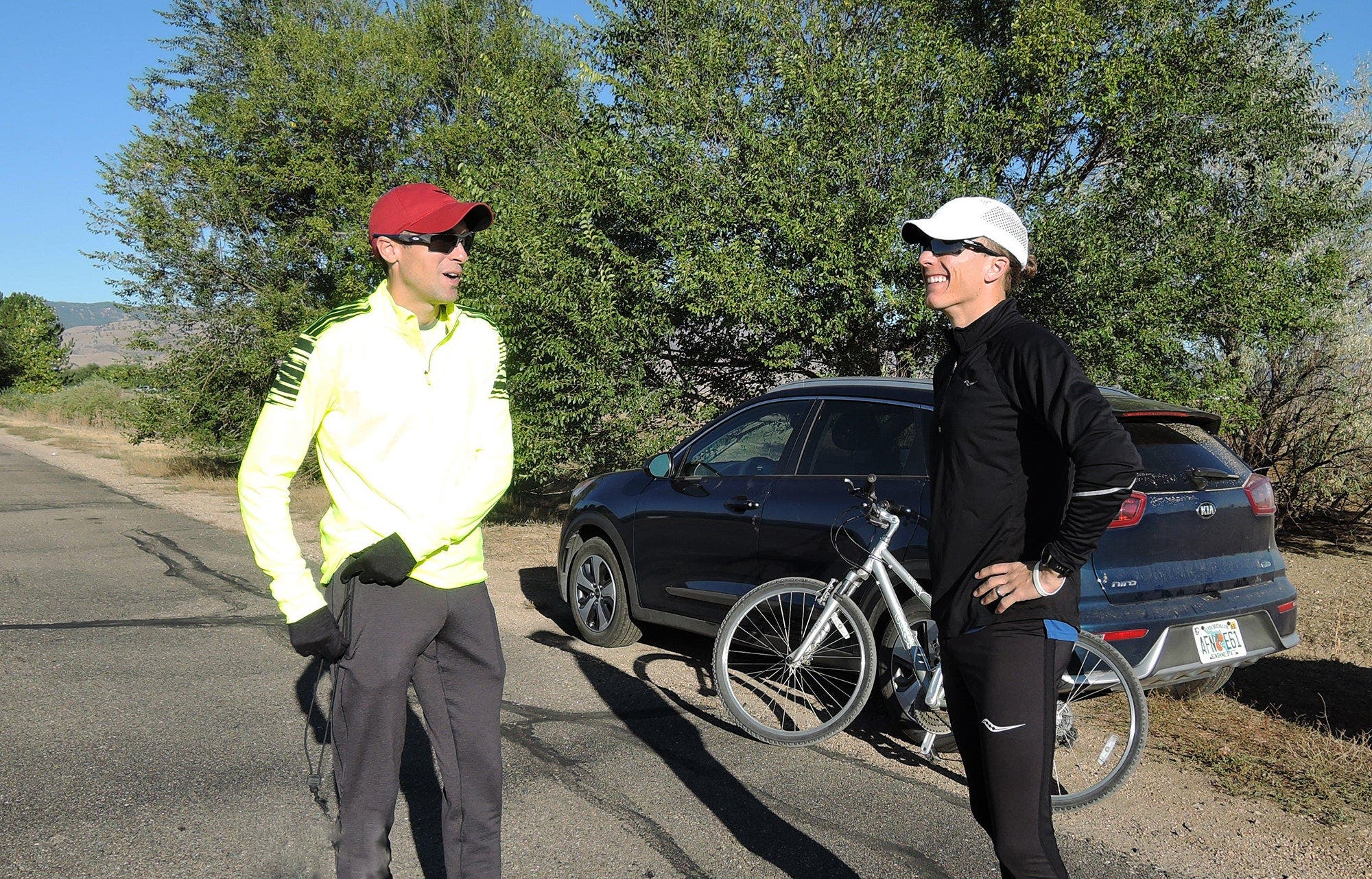 Dathan Ritzenhein coaching Parker Stinson