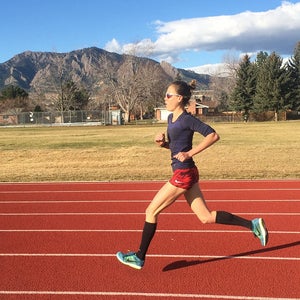 Lindsay Flanagan track training