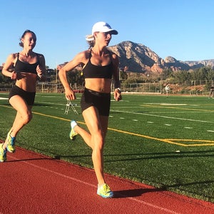 NAZ Elite women training on track in Flagstaff