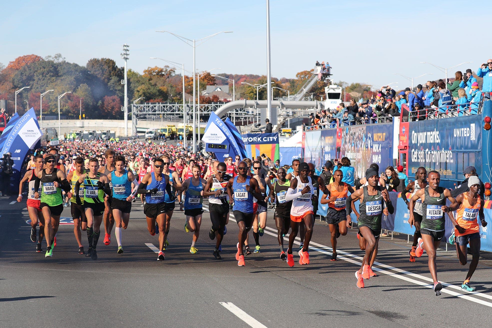 NYCM Race Day Elite Men Start