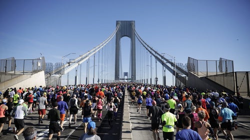 NYCM Race Day Verrazzono-Narrows Bridge