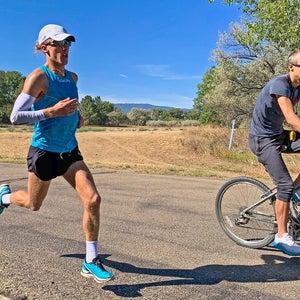 Parker Stinson and Dathan Ritzenhein training at celestial seasonings