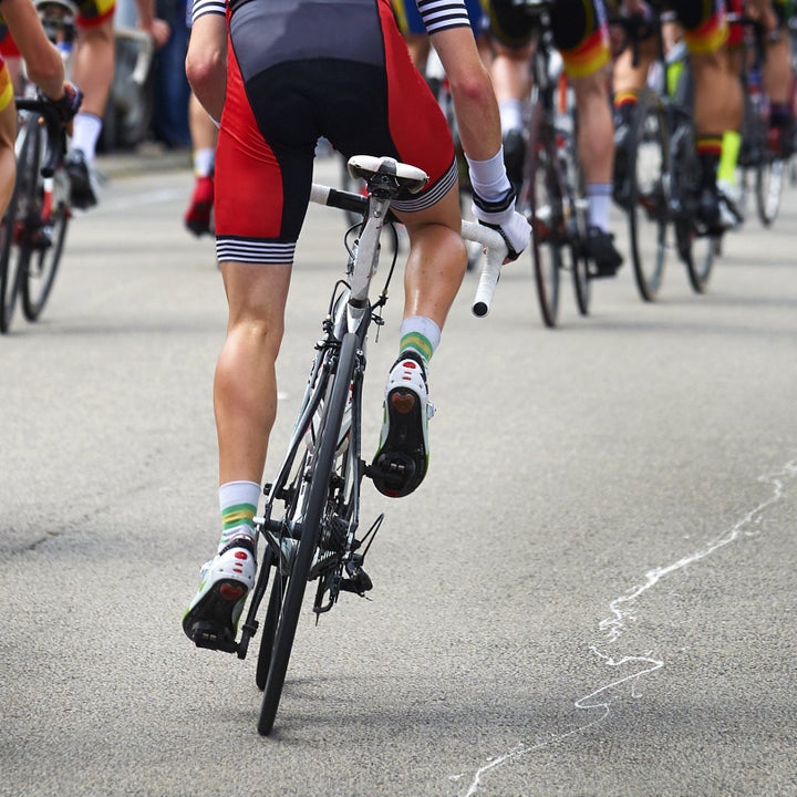 tilting bike when riding out of saddle
