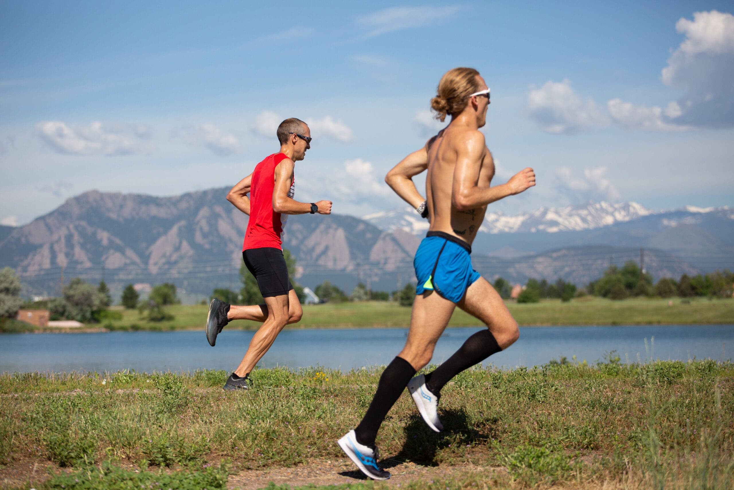 Parker Stinson and Dathan Ritzenhein