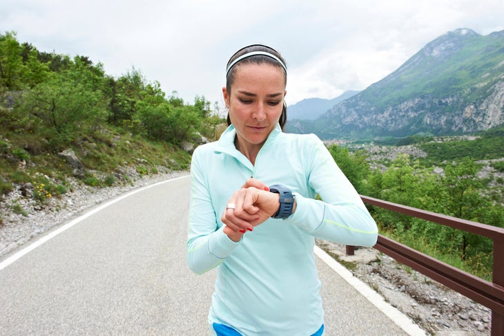checking easy effort heart rate