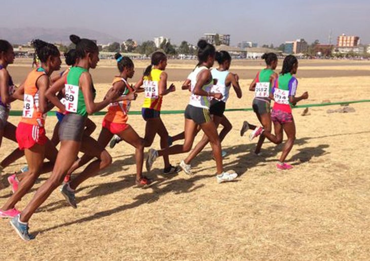 Woman's XC race in Ethiopia