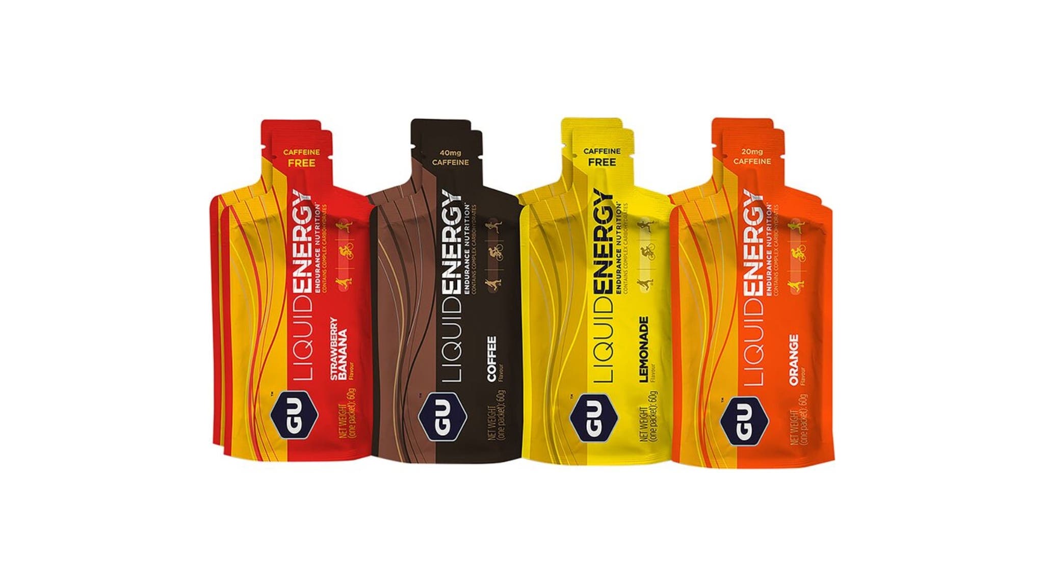 Variety of GU Liquid Energy gels