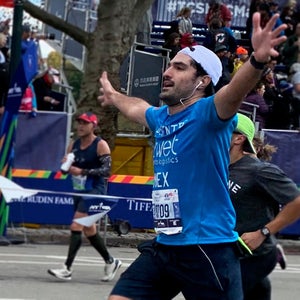 happy finisher New York City marathon