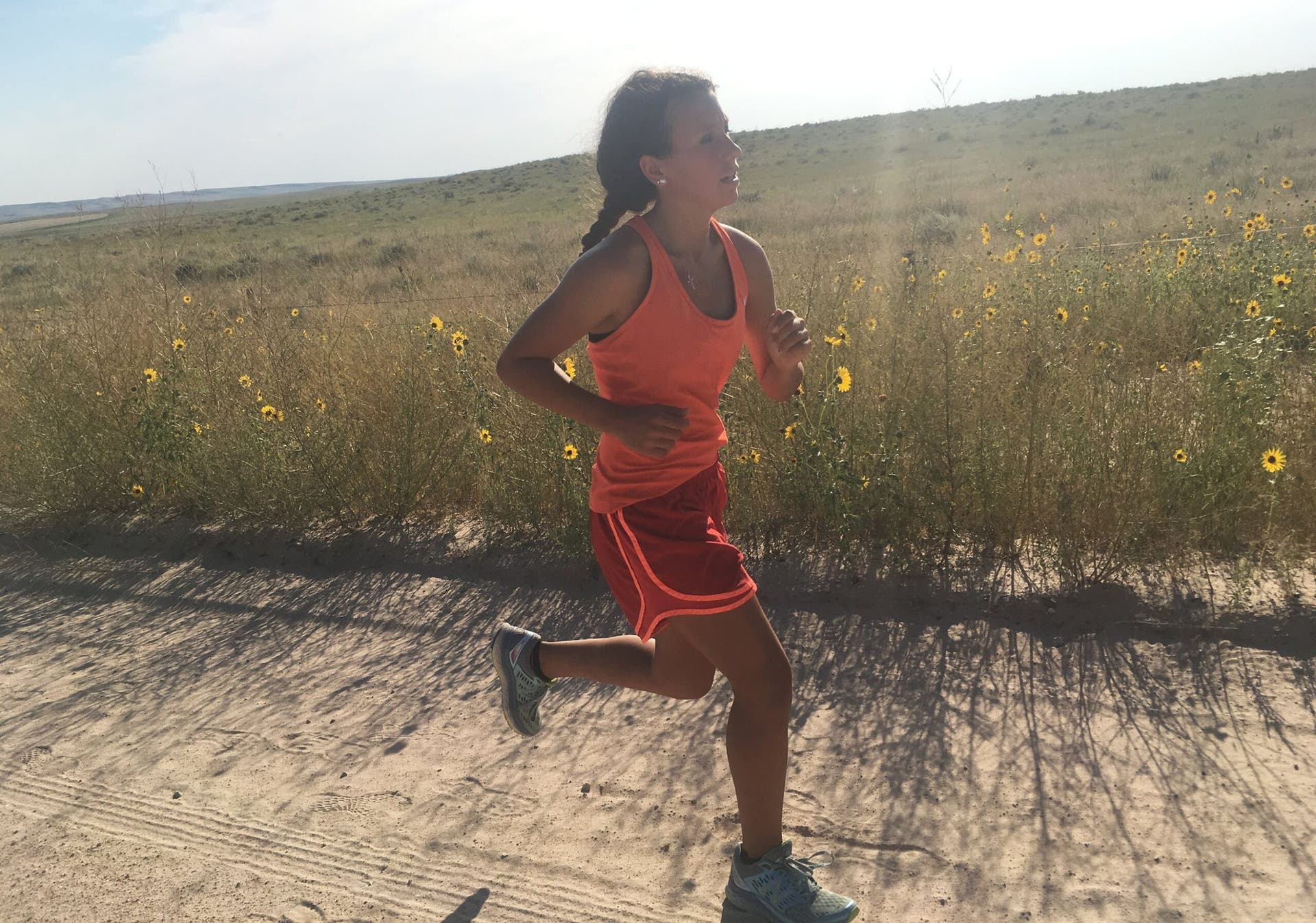 woman tired on long run