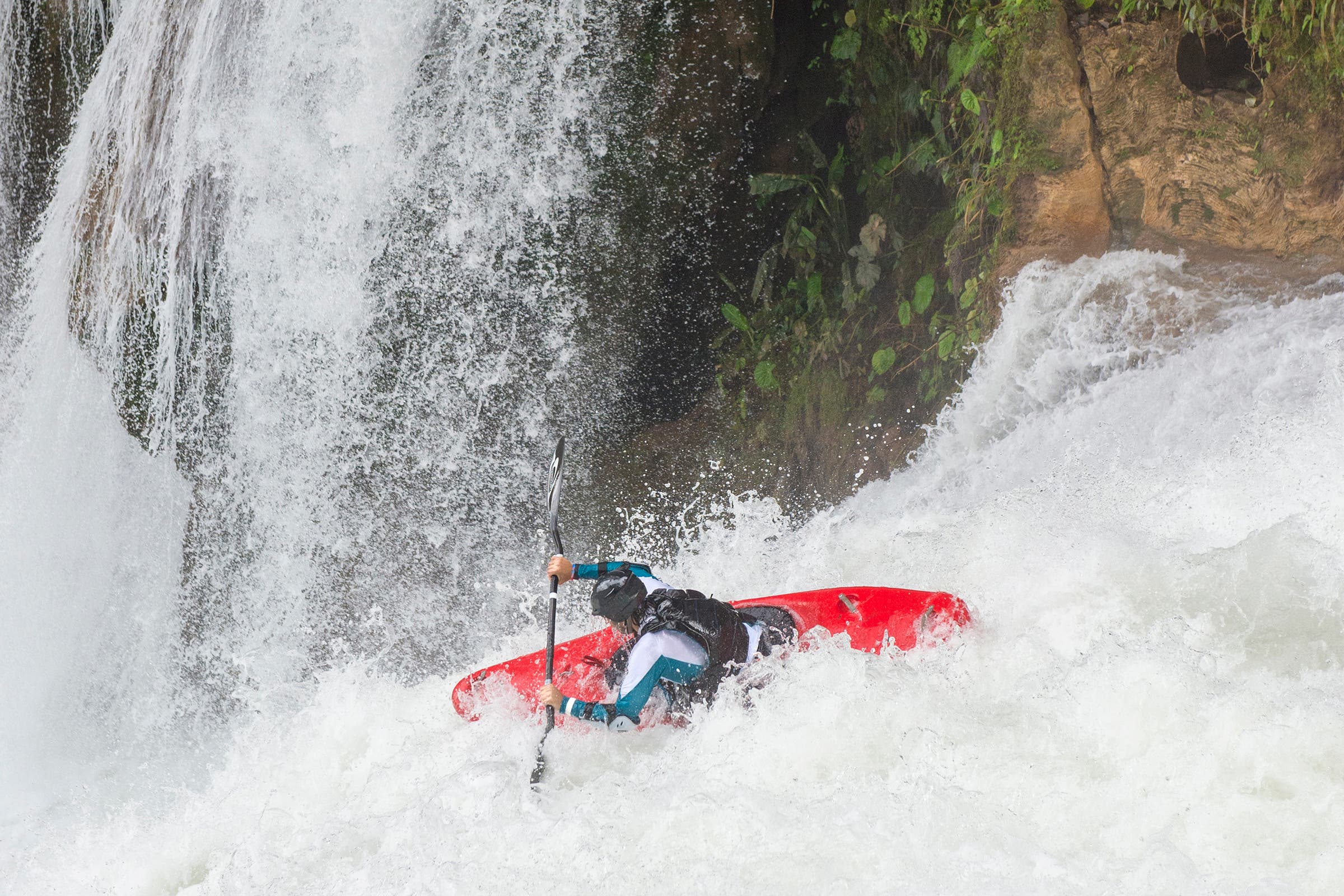 Kayaking in Agua Azul