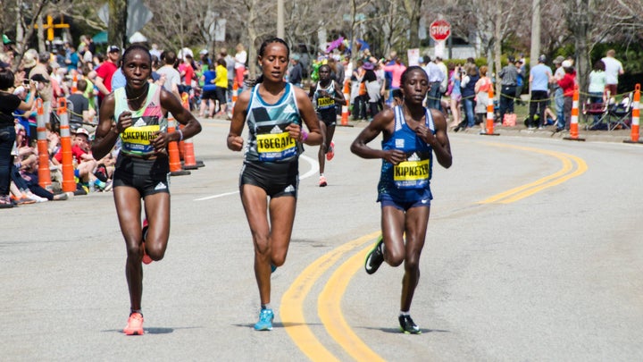Lead women Boston Marathon 2016